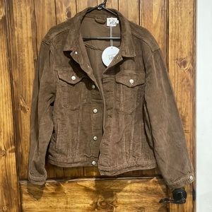 NWT brown corduroy jacket